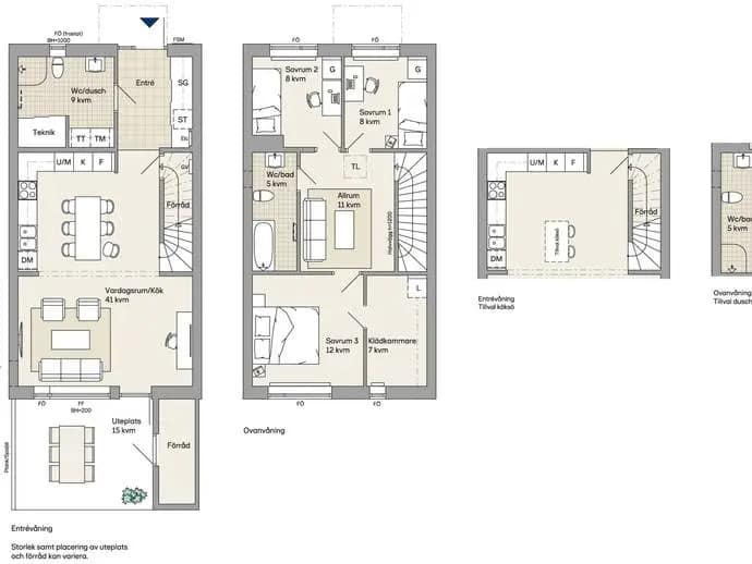 Floor plan for Babordsgatan 53