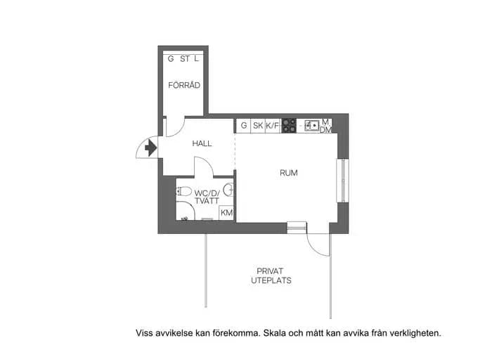 Floor plan for Salviatorget 2