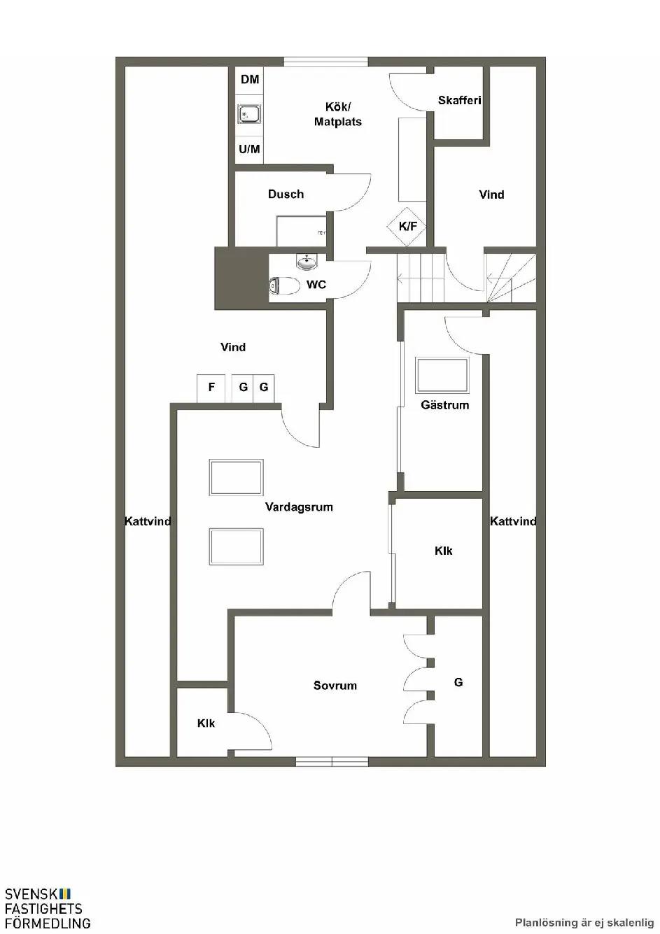 Floor plan for Hackspettsgatan 29