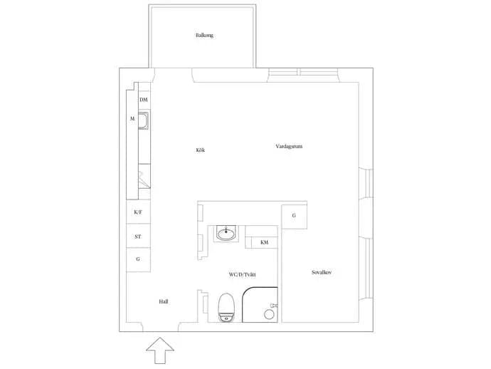 Floor plan for Grafiska vägen 4A