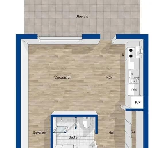 Floor plan for Kvarnbyvallen 21