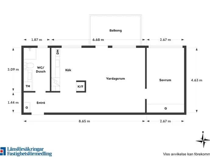 Floor plan for Herman Anderssons Väg 7