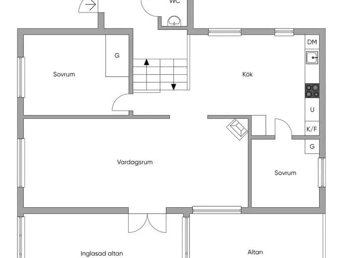 Floor plan for Bårdskäraregatan 1