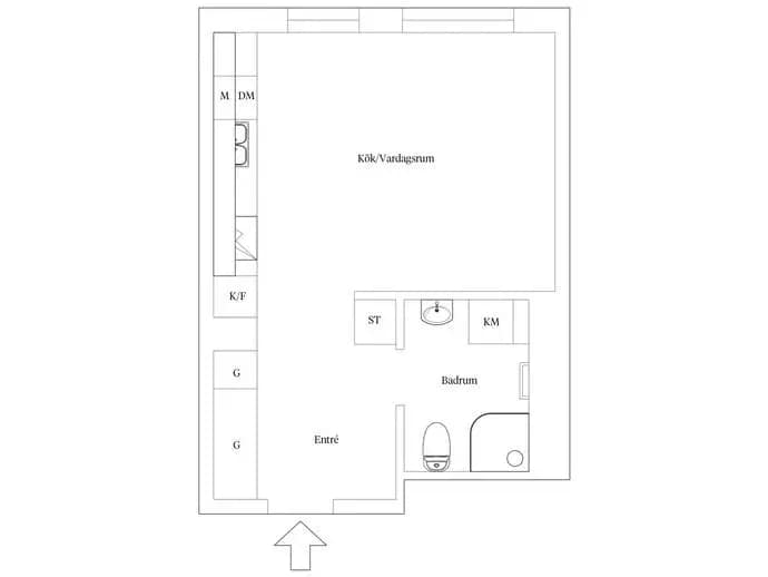 Floor plan for Utbildningsgatan 3