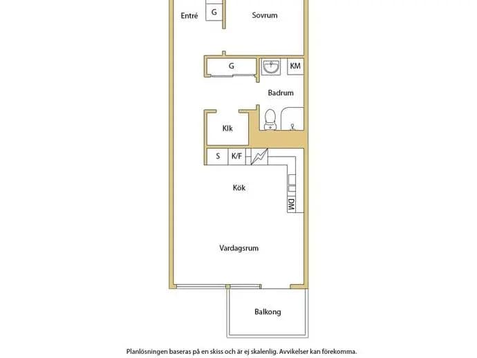 Floor plan for Ebbe Lieberathsgatan 6 C