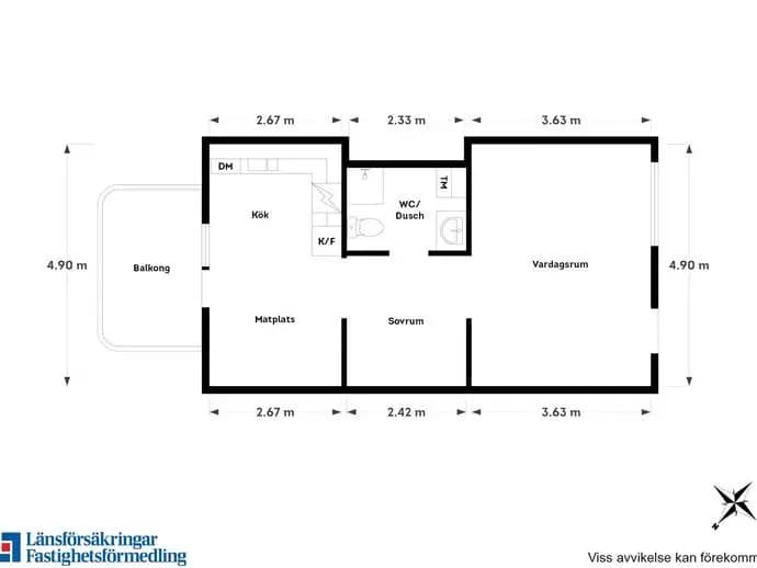 Floor plan for Hisingsgatan 10
