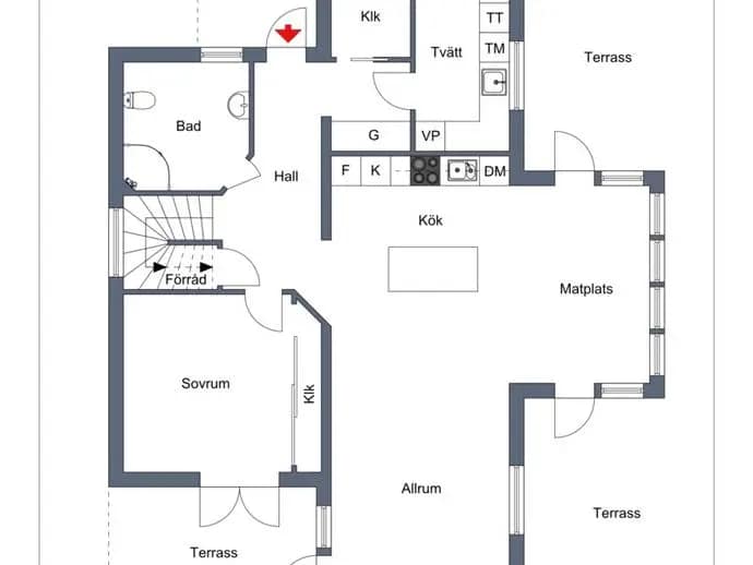Planritning för Ödby 29