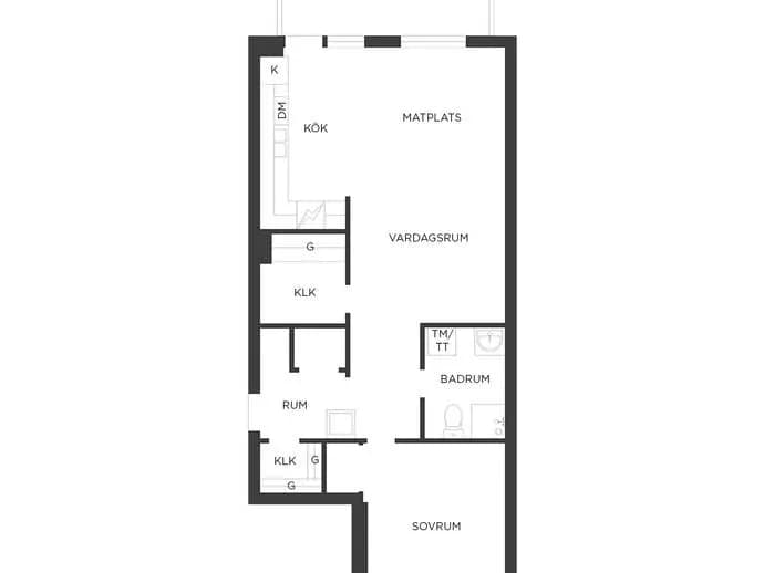 Floor plan for Trollhasselgatan 22
