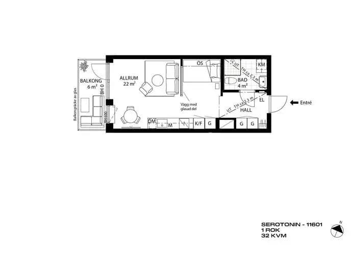 Floor plan for Smörslätten 28