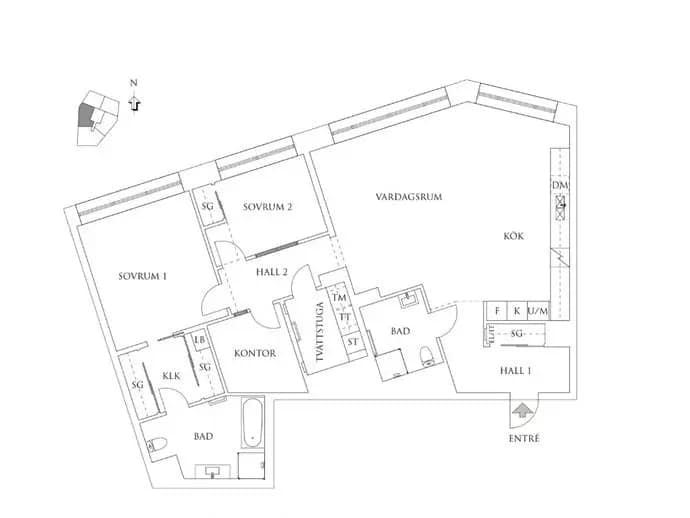 Planritning för Bratteråsgatan 40