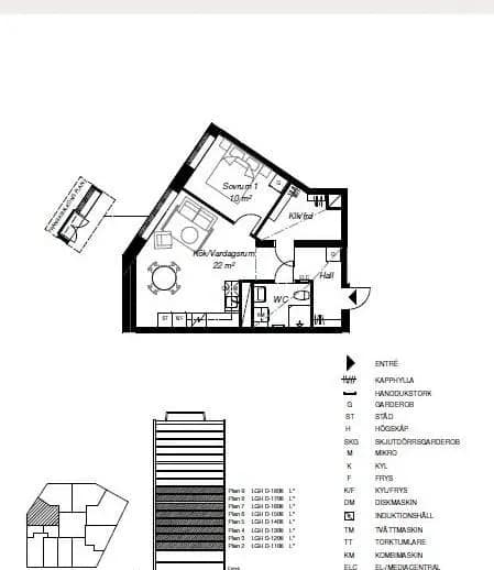Planritning för Karlavagnsgatan 1, lgh 1808