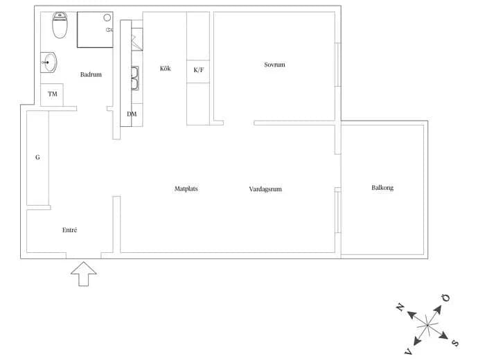 Planritning för Kindsgatan 4
