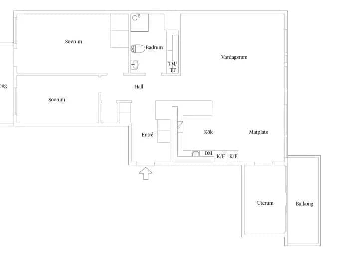 Floor plan for Mannerfelts väg 5