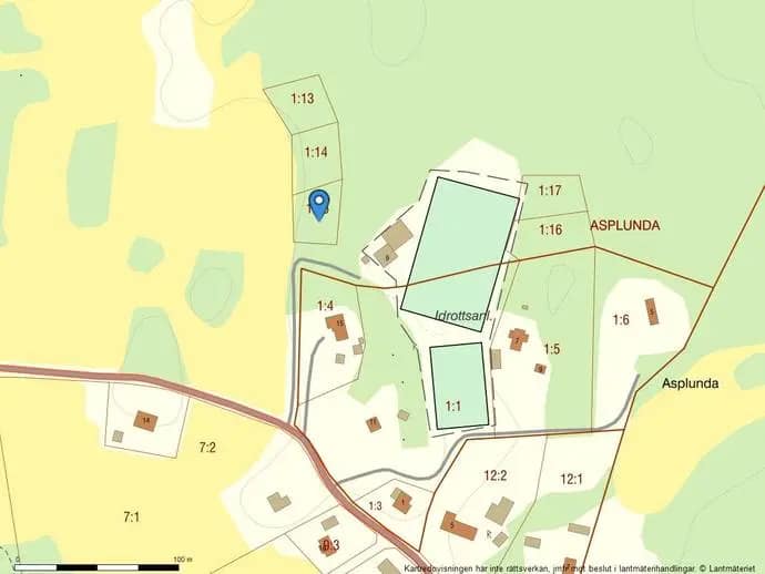 Planritning för Tensta-Tuna 1:15