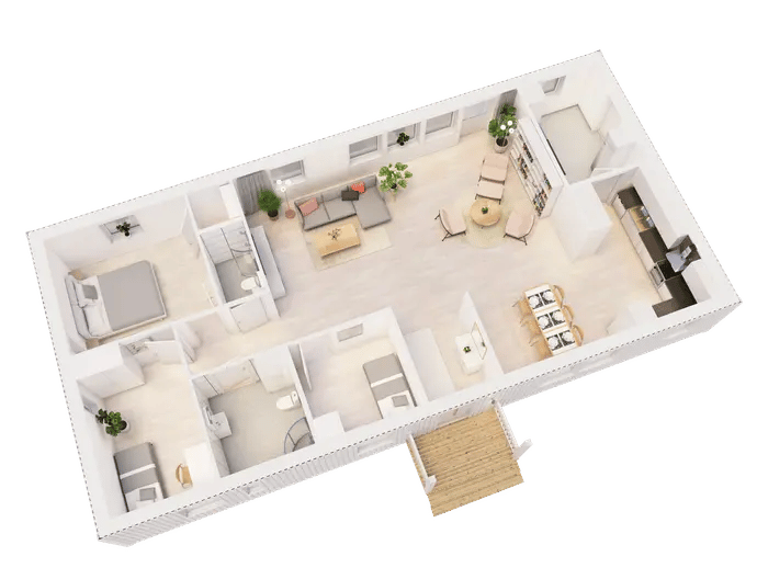 Floor plan for Holmskog 5A