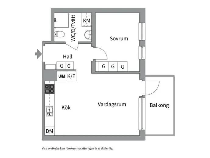 Floor plan for Fyrislundsgatan 23 A