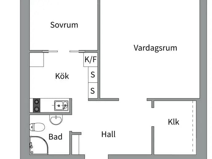 Planritning för Väderkvarnsgatan 54A