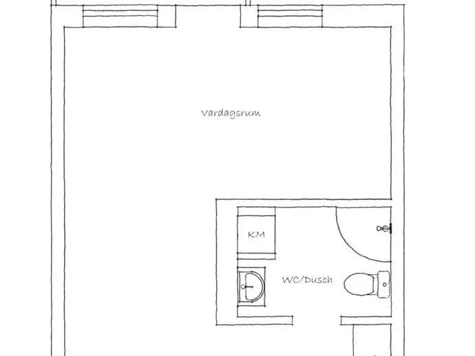 Planritning för Råbyvägen 53H