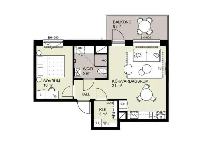Planritning för Islandsgatan 7