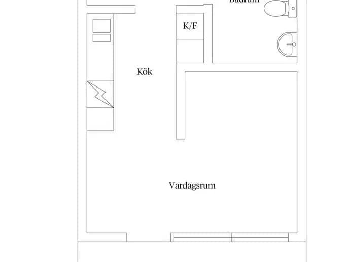 Planritning för Tullgarnsgatan 25