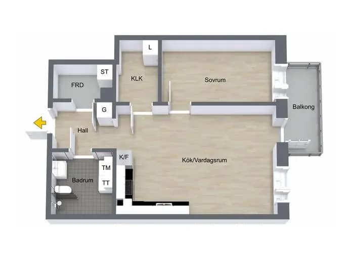 Floor plan for Råbyvägen 41