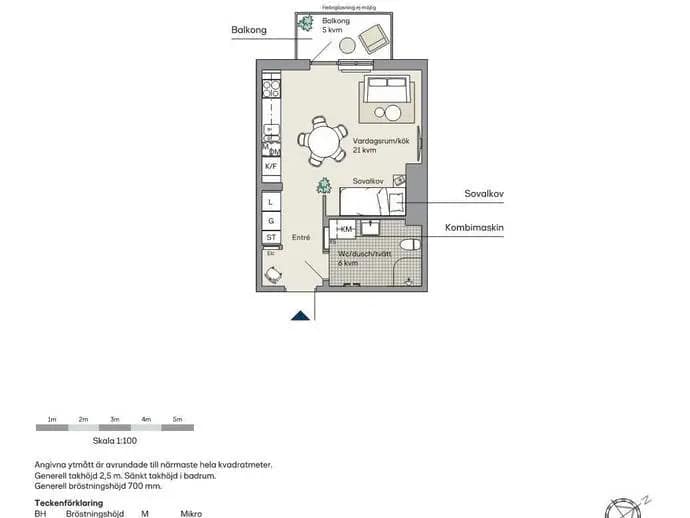 Floor plan for Kungsängsgatan