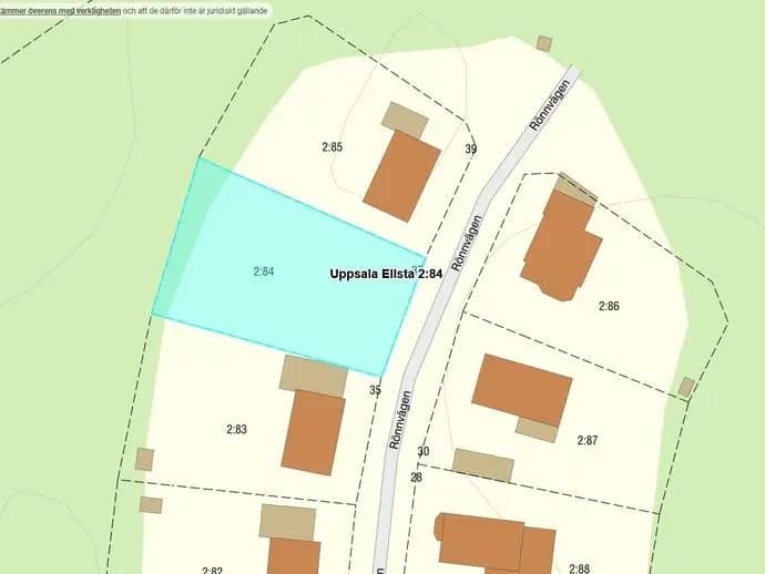 Floor plan for Rönnvägen 37