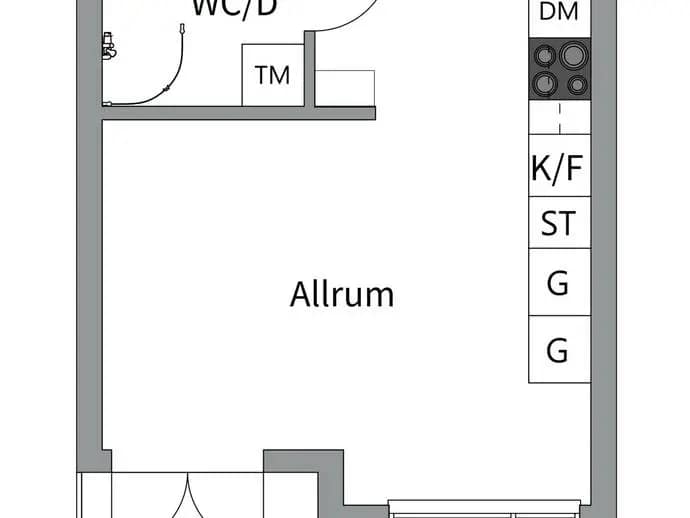 Floor plan for Petterslundsgatan 14E