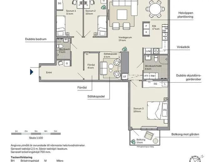 Floor plan for Kungsängsgatan