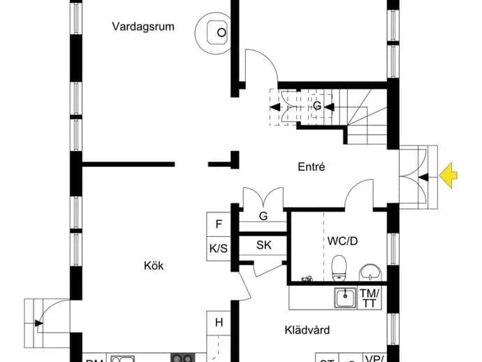 Floor plan for Fittja Hälke 16