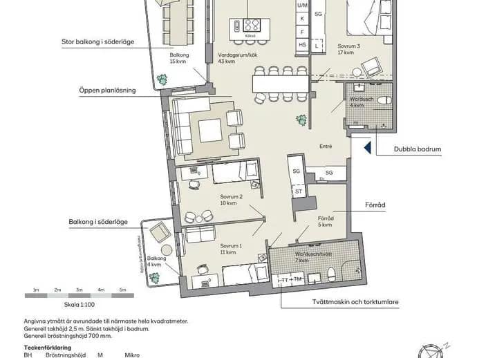 Floor plan for Kungsängsgatan