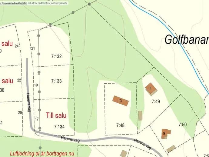 Planritning för Harens väg 17 & 22