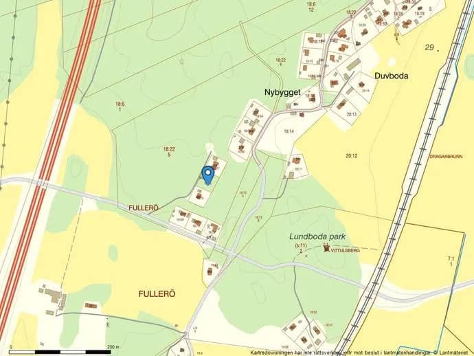 Floor plan for Fullerö 302