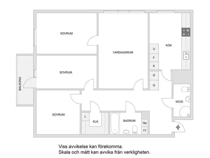 Floor plan for Salagatan 10C