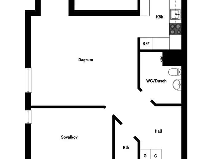 Floor plan for Litslenavägen 13B