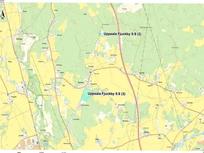 Planritning för Fjuckby