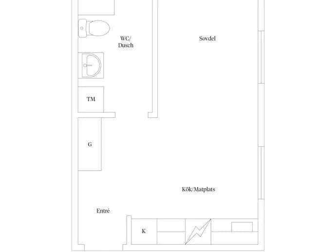 Floor plan for Snickaregatan 27