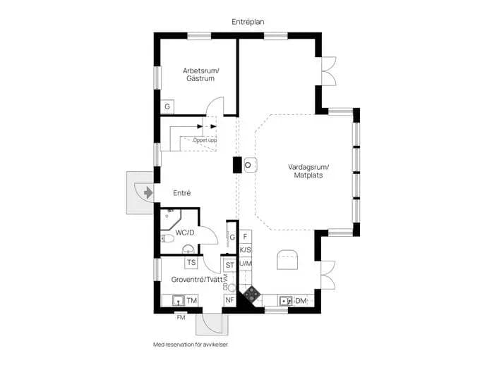 Floor plan for Faktor Palms väg 12B