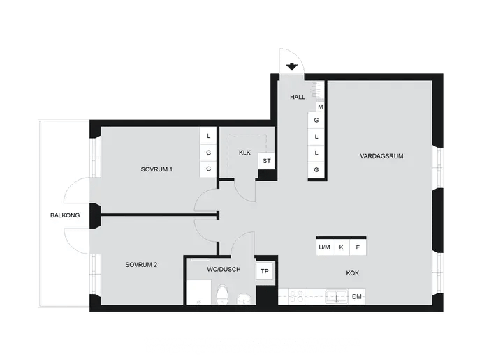 Planritning för Godsgatan 5