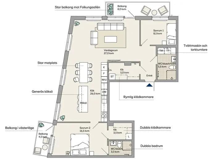 Planritning för Spelargången 1 D