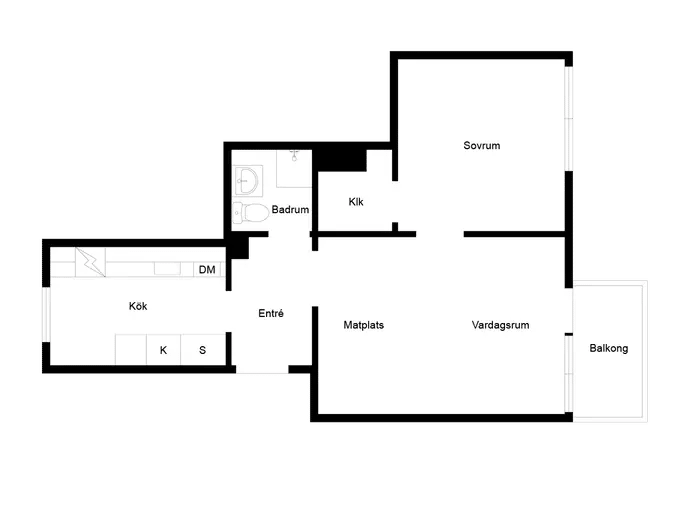 Planritning för Lindengatan 55B