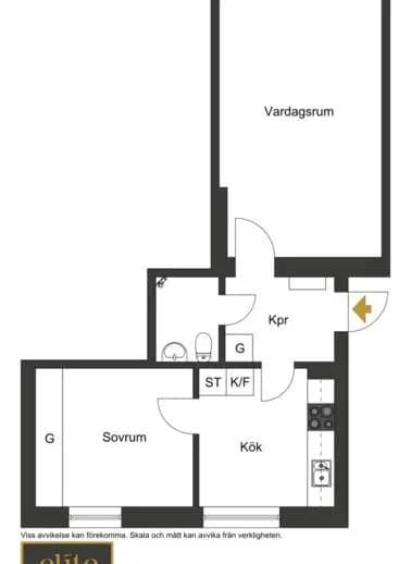 Planritning för Stockholmsvägen 13C