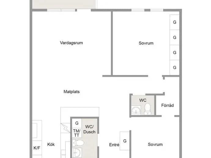 Planritning för Liljegatan 6