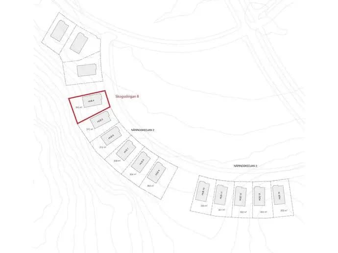 Planritning för Skogsstigen 4