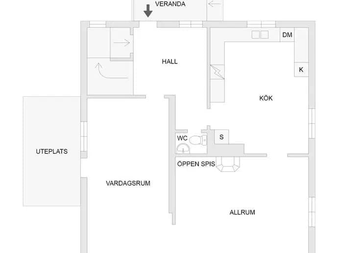 Planritning för Nya Tanneforsvägen 53