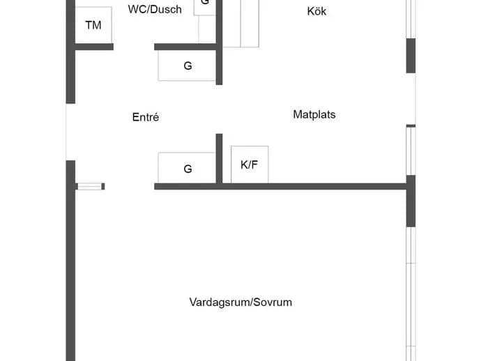 Floor plan for Oxhagsvägen 3c