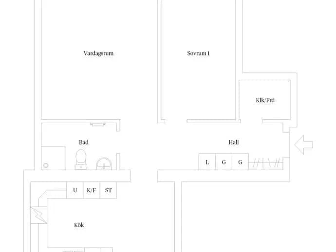 Planritning för Nya Tanneforsvägen 80F
