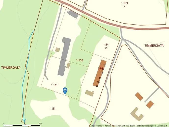 Planritning för Timmergata 1:110 & Timmergata 1:111