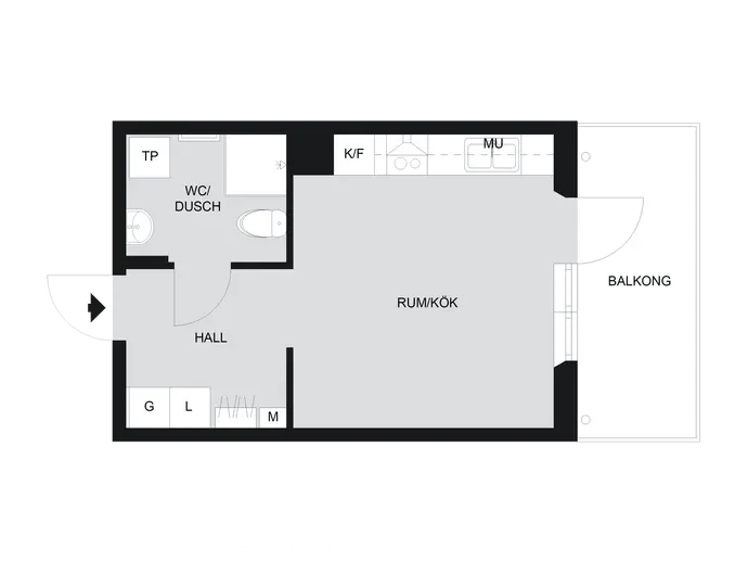 Planritning för Slottsgatan 90