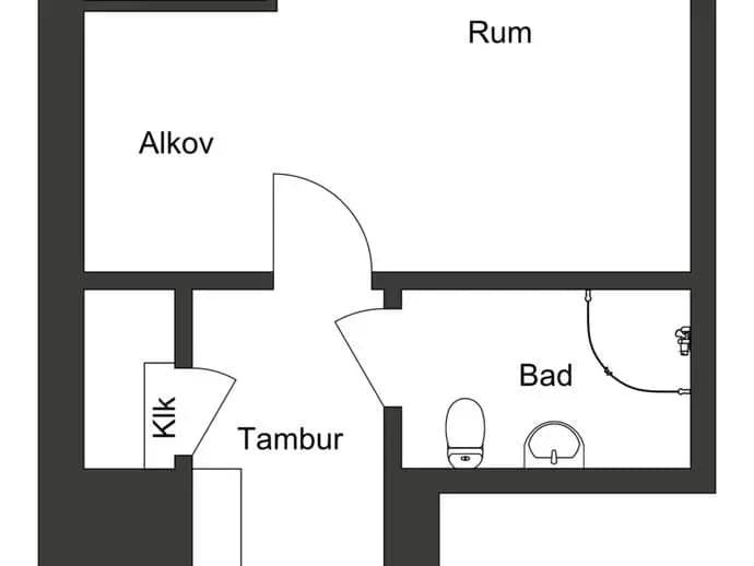 Planritning för Taborsbergsvägen 13